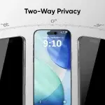 2-Pack Anti-peep privacy screen protector for iPhone - Image 2