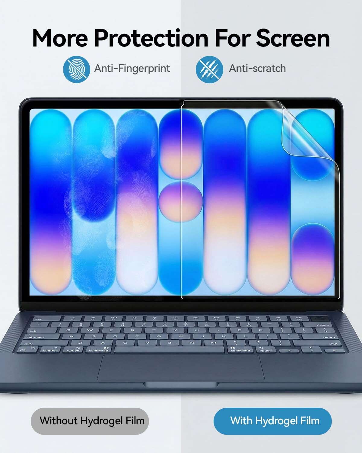 Cleaner screen, less daily wear.